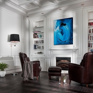 La Pastiche Blue Nude with Gallery Wrap Canvas, 34" x 46" - Bed Bath